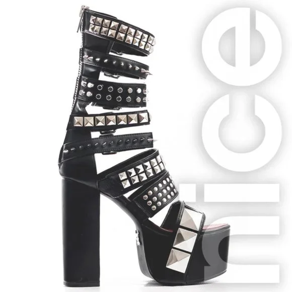 CHARLA TEDRICK SID PLATFORM BOOT BLACK - Picture 4 of 8